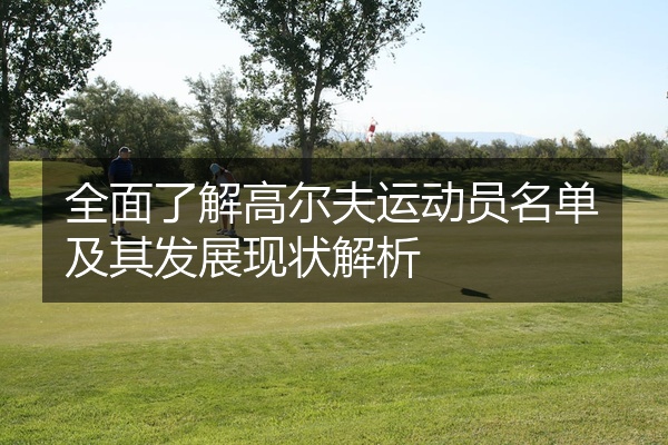 全面了解高尔夫运动员名单及其发展现状解析